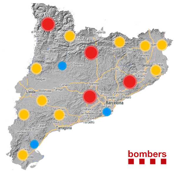 Els Bombers de la Generalitat demanen extremar les precaucions en les activitats a la muntanya de cara al doble pont de la setmana vinent