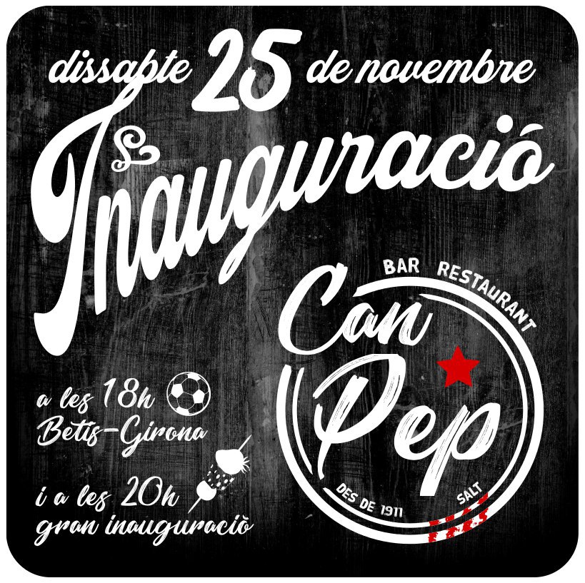El mític BAR can Pep del carrer major de Salt es reestrena