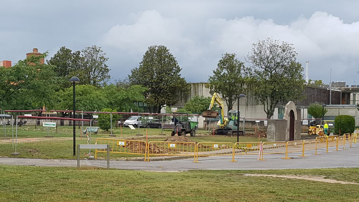 Obres de rehabilitació al Parc Hospitalari de Salt
