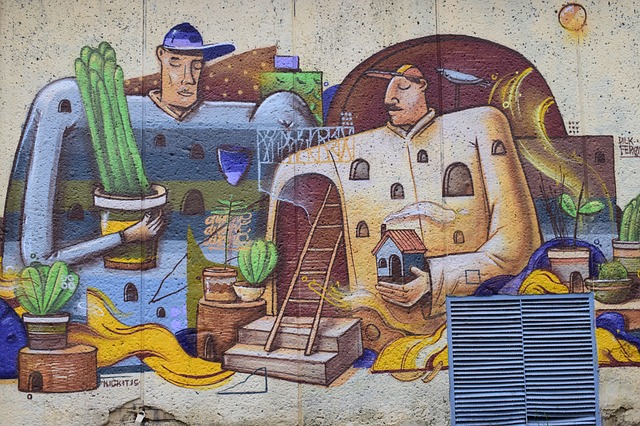Un grup d’estudiants d’Integració Social promouen una pintada participativa d’un grafiti a l’espai SOM SALT