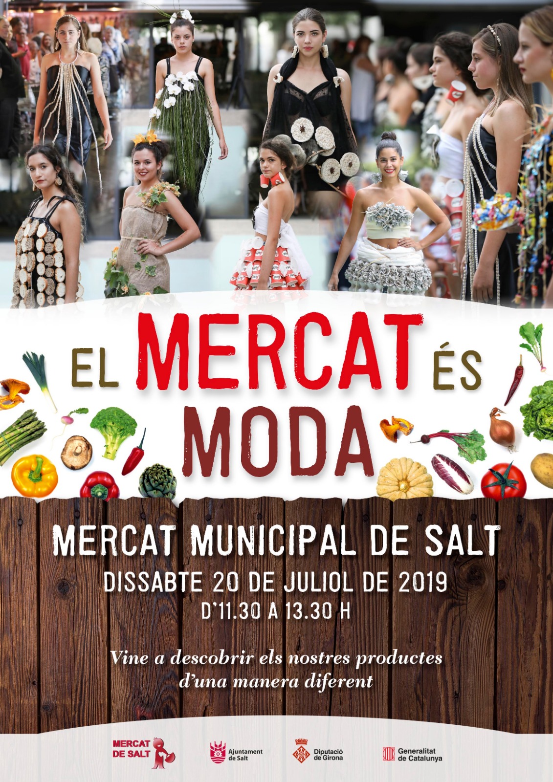 Originalitat i glamur al Mercat Municipal de Salt en una desfilada única a Catalunya