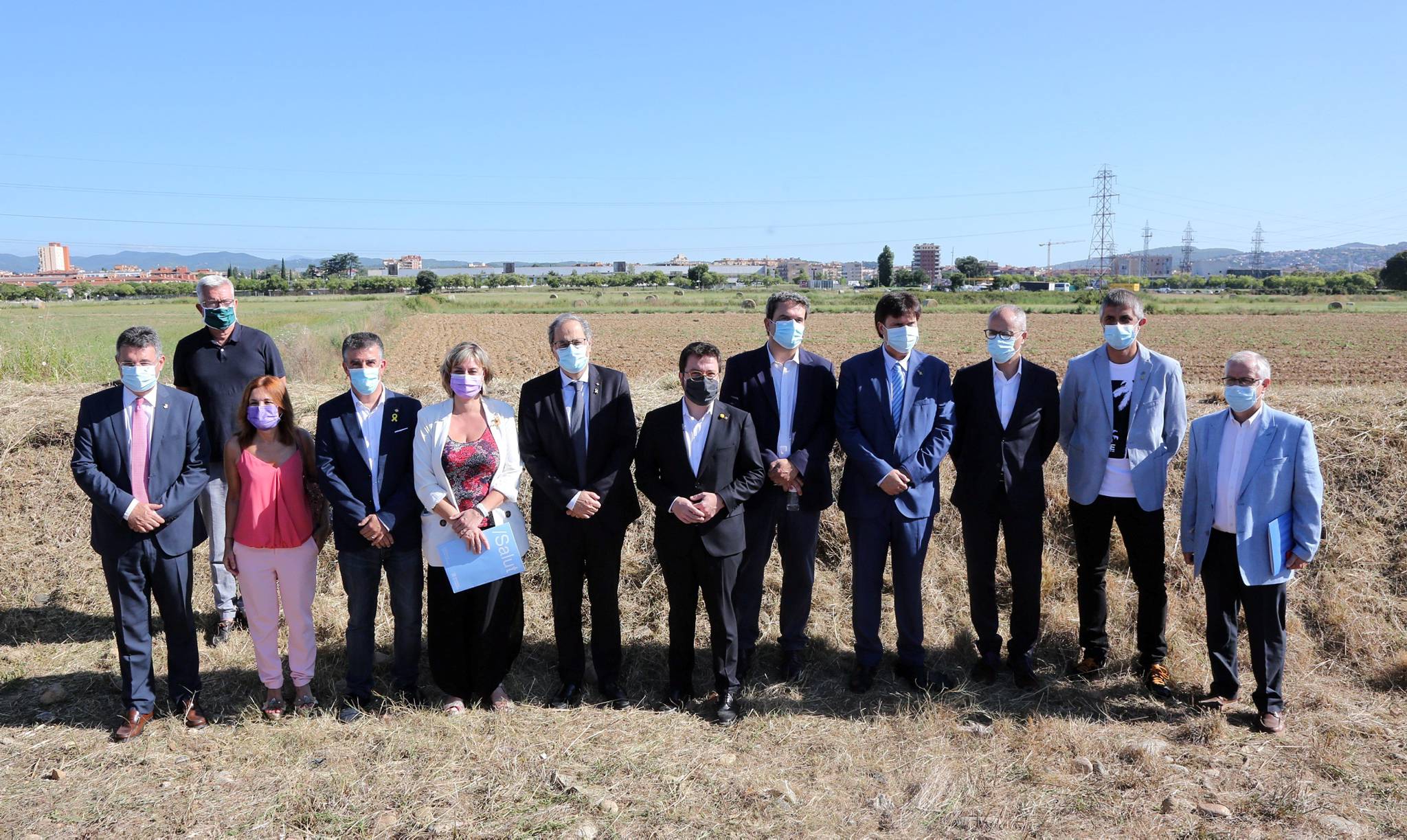 Visita als terrenys on s’ubicarà el nou Hospital Universitari Josep Trueta