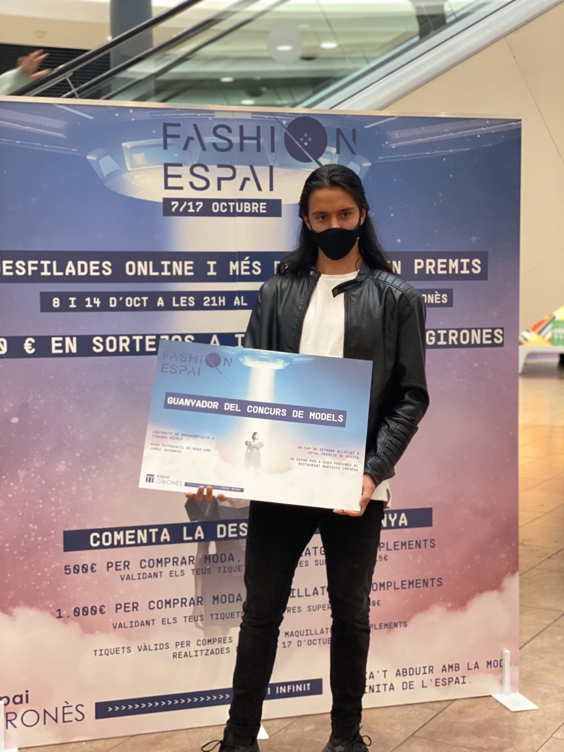 Guanyador del concurs de models de la Setmana de la Moda de l’Espai Gironès