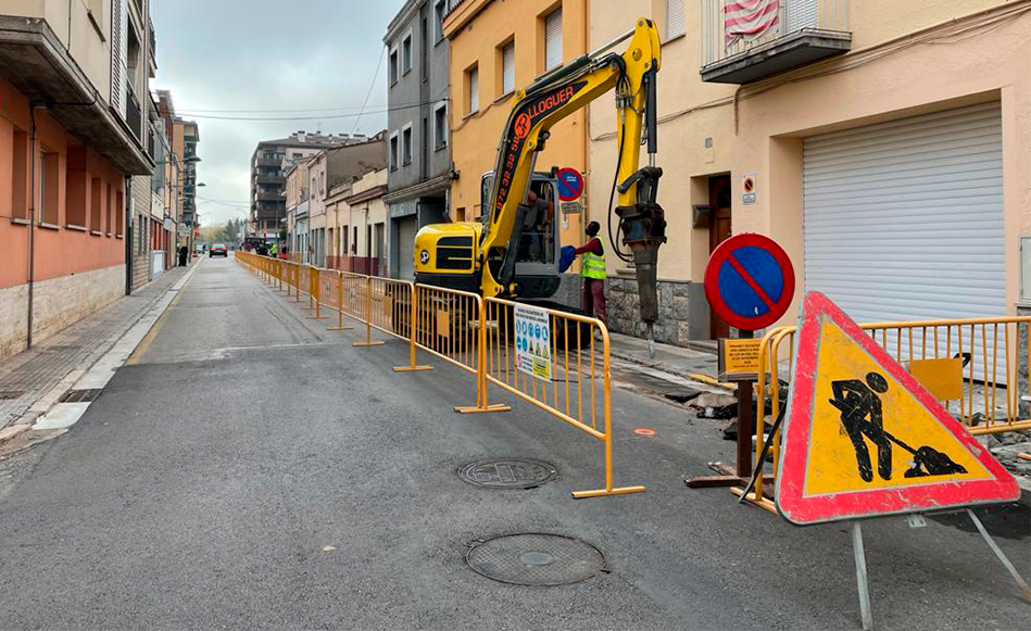 Comencen les obres de reurbanització del carrer Doctor Castany