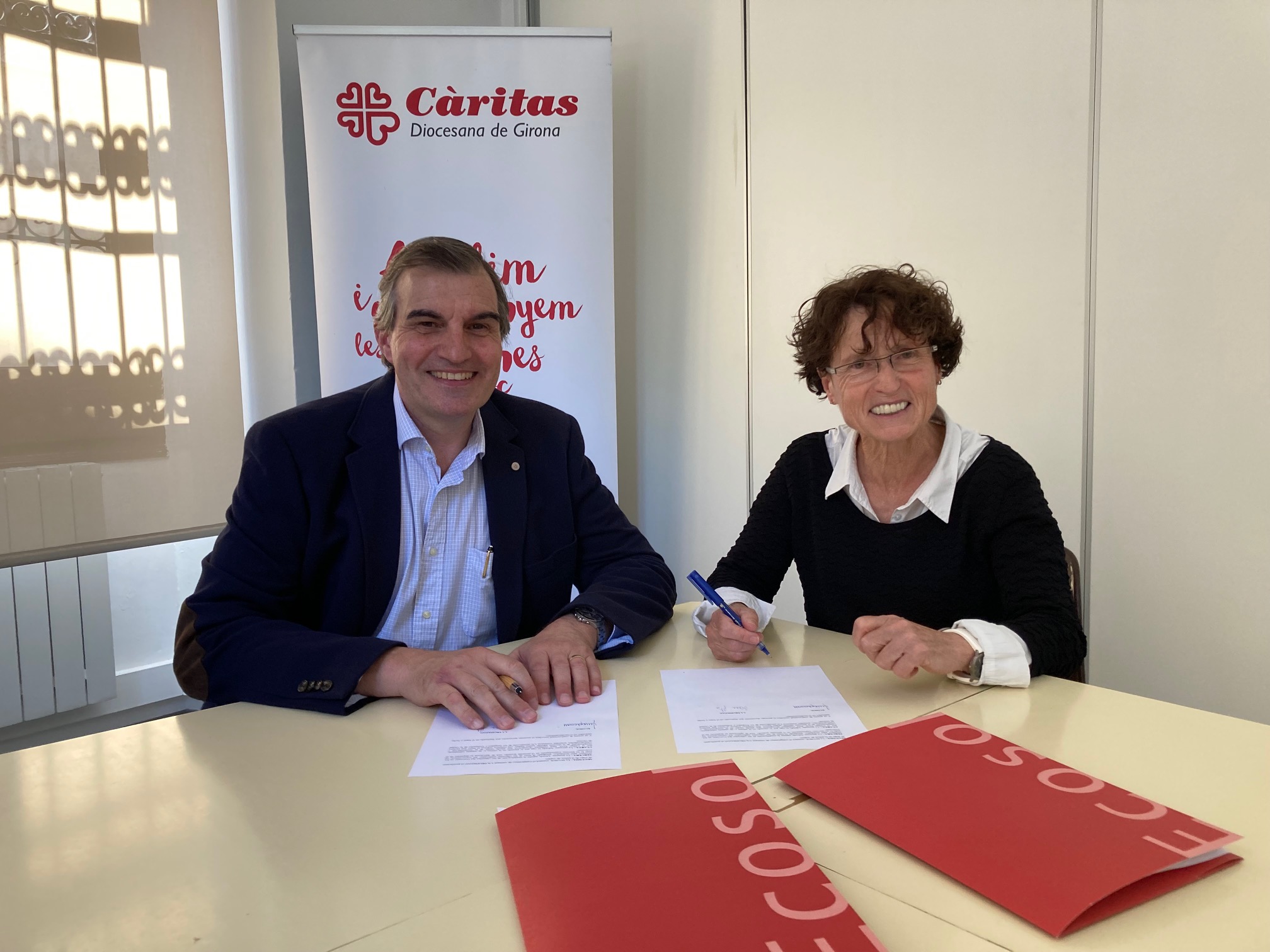 L’Espai Gironès reforça la col·laboració amb Ecosol de Càritas Diocesana de Girona 