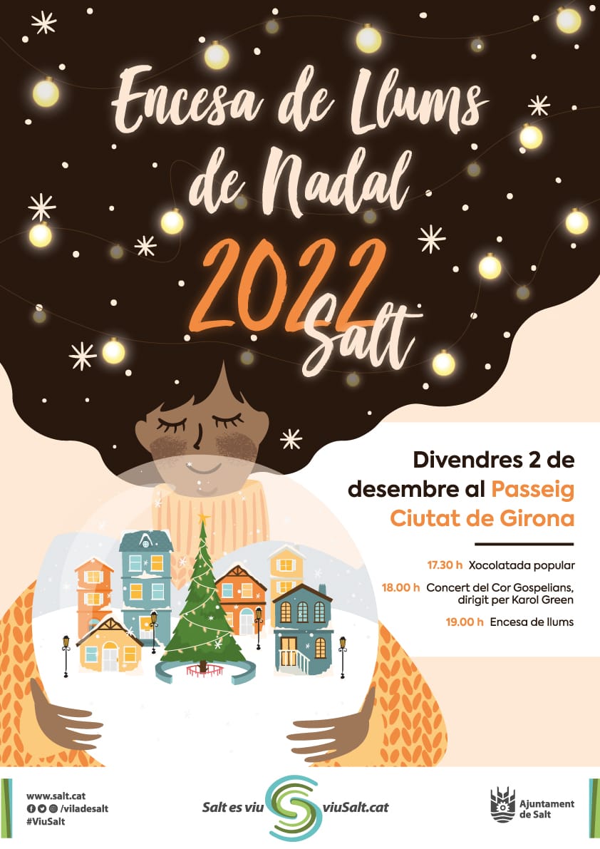 Encesa de llums a Salt