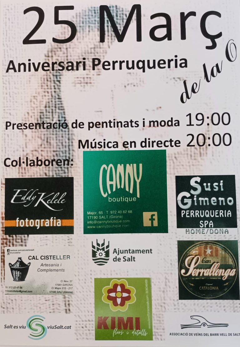 Aniversari Perruqueria de la O