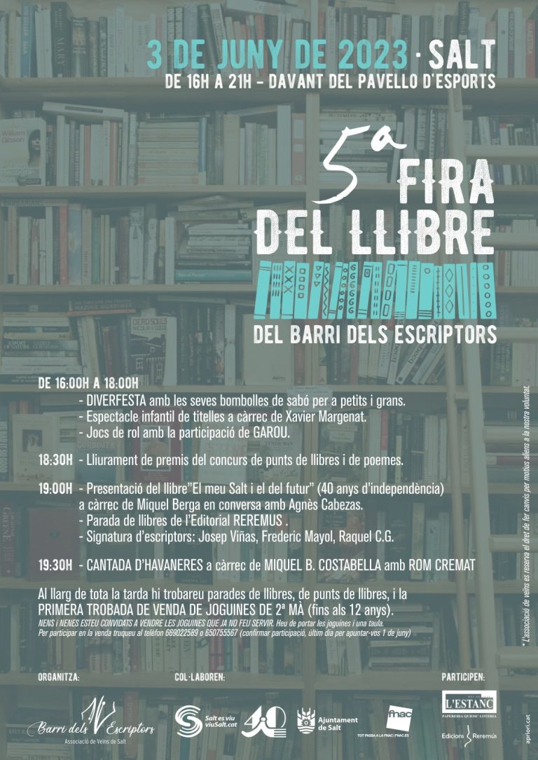 La 5a Fira del Llibre Torna al Passeig dels Països Catalans