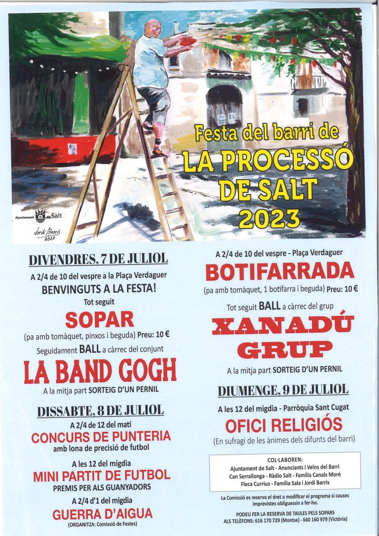 Festa major del barri de la Processó de Salt 2023