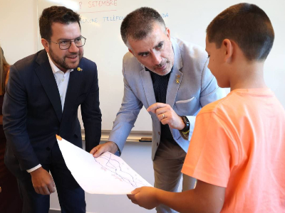 President Aragonès: «L’escola és un espai que ha de ser per a tothom, és una victòria per a tothom»