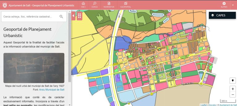 Geoportal de Salt amb tota la info urbanística