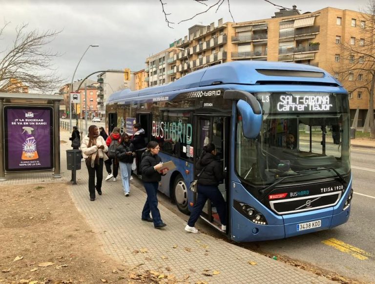 Molts viatgers en les Línies Interurbanes de Salt a Girona durant el 2023