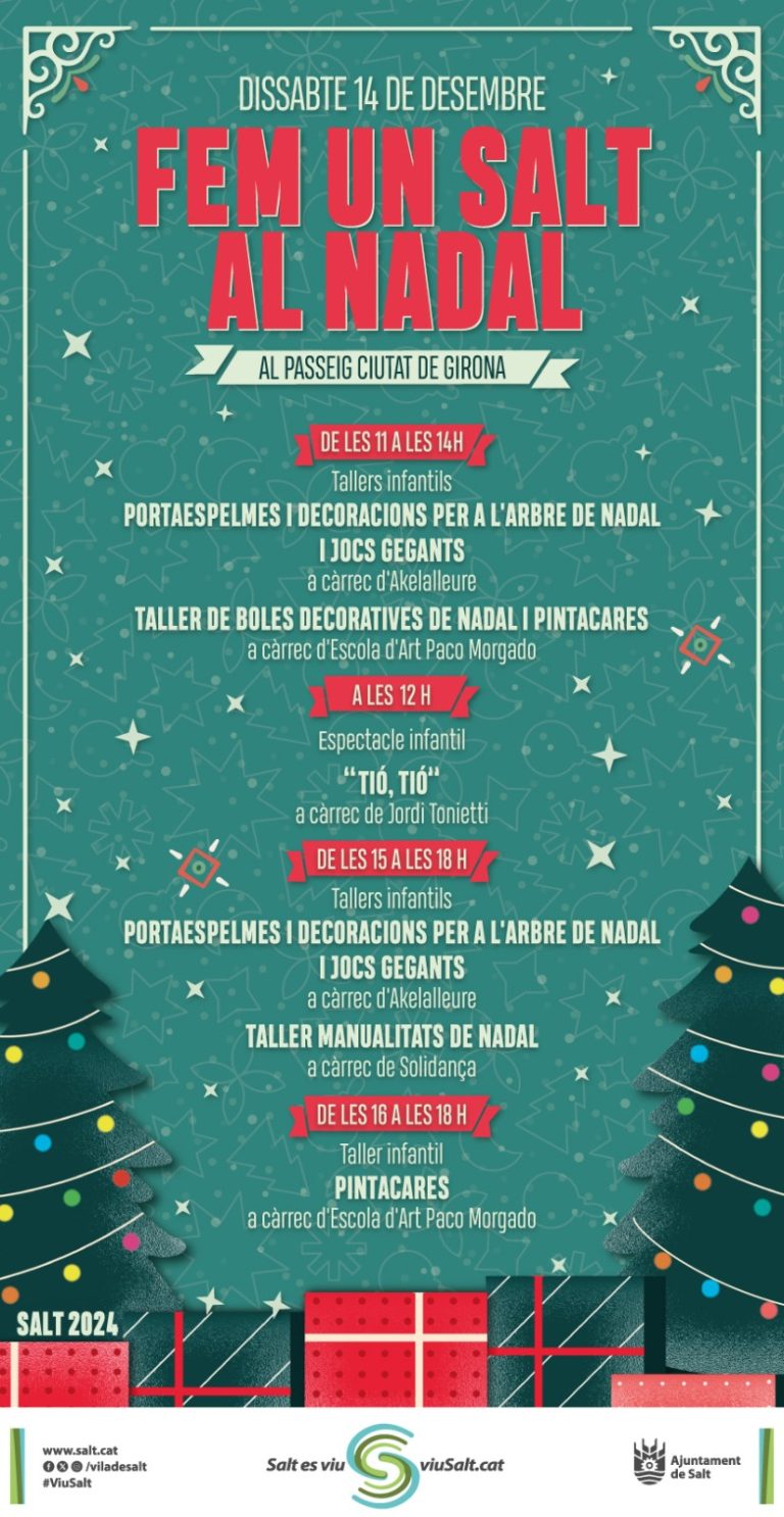 Fem un Salt al Nadal: Tallers, Espectacles i Activitats per gaudir en Família aquest 14 de desembre!