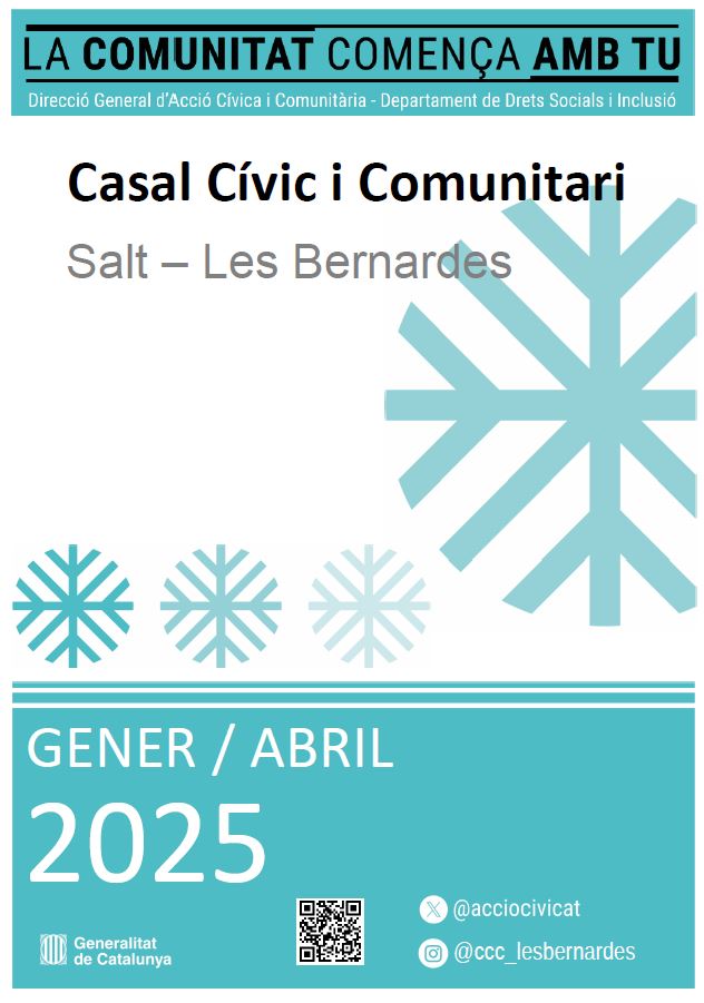 Descobreix totes les activitats del Casal Cívic i Comunitari Salt  Les Bernardes