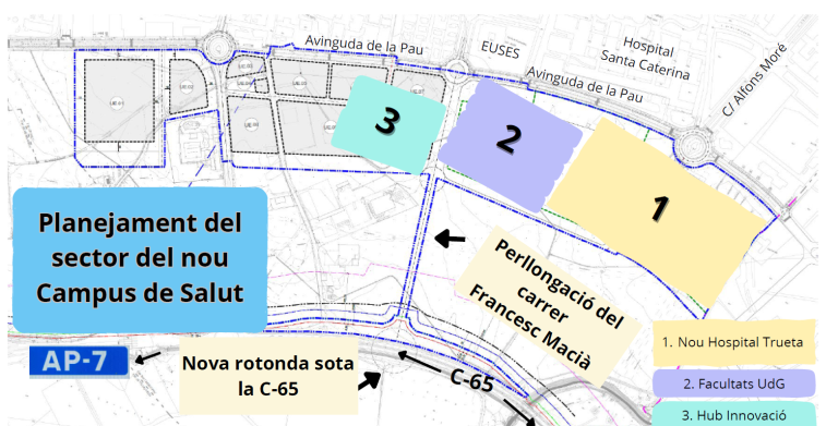 Salt fa el pas definitiu per al nou Campus de Salut: aprovació provisional del pla urbanístic