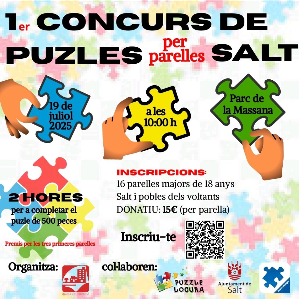 Concurs de puzles per parelles a Salt