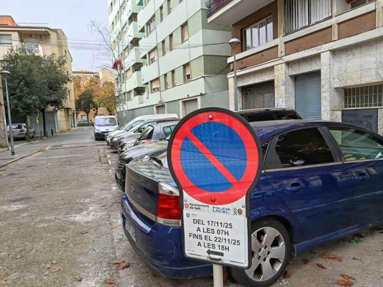 El carrer Joan Miró de Salt es transformarà en plataforma única a partir del dilluns 17 de novembre