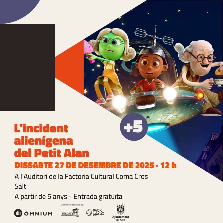 L’incident alienígena del Petit Alan, cinema gratuït per a infants a Salt