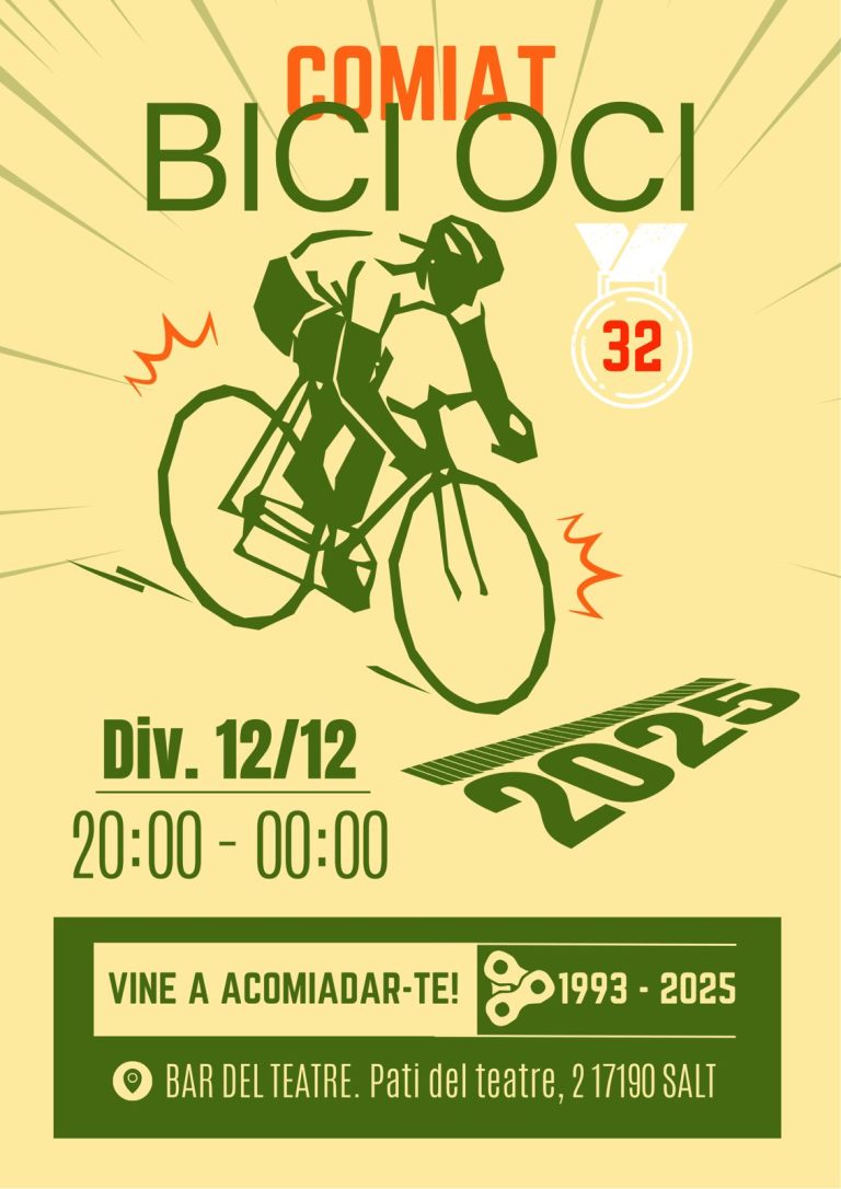 Comiat a Bici Oci: un homenatge a més de 30 anys de pedaleig a SaltComiat BiciOci