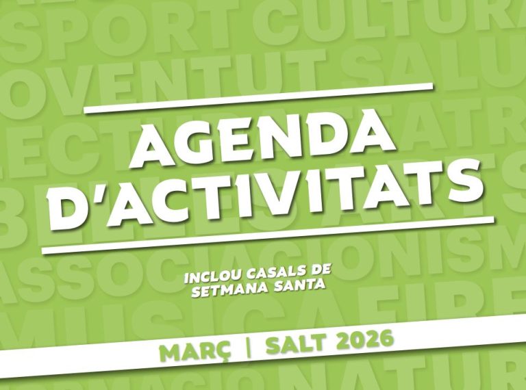 Agenda d’Activitats Salt · Març 2026