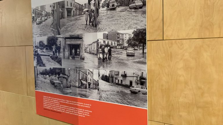 Una exposició al Museu de l’Aigua de Salt repassa un segle d’aiguats i inundacions