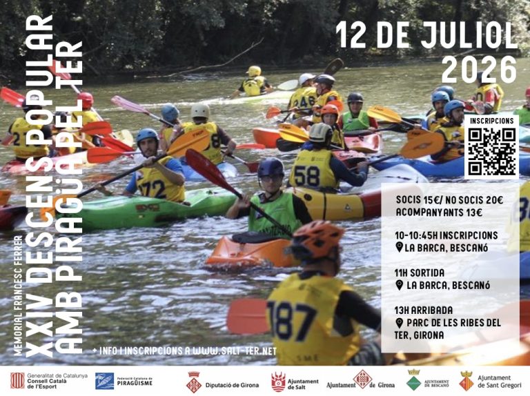Torna el Descens Popular amb Piragua pel Ter entre Bescanó, Salt i Girona Torna el Descens Popular amb Piragua pel Ter entre Bescanó, Salt i Girona
