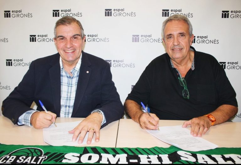 L’Espai Gironès renova el suport al Club Bàsquet Salt amb un nou conveni