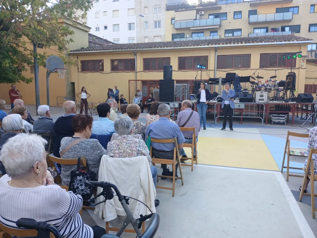 Escenari i públic de la Festa Gran de Salt de 2025